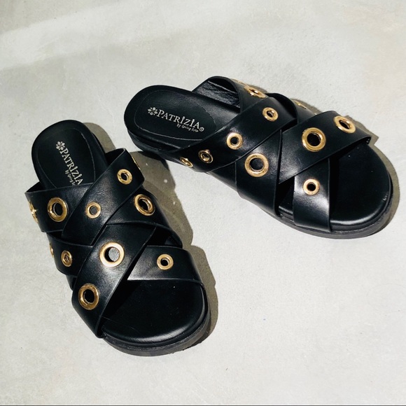 Patrizia by Spring Step Shoes - Olavi Flat Grommet Slide Sandal